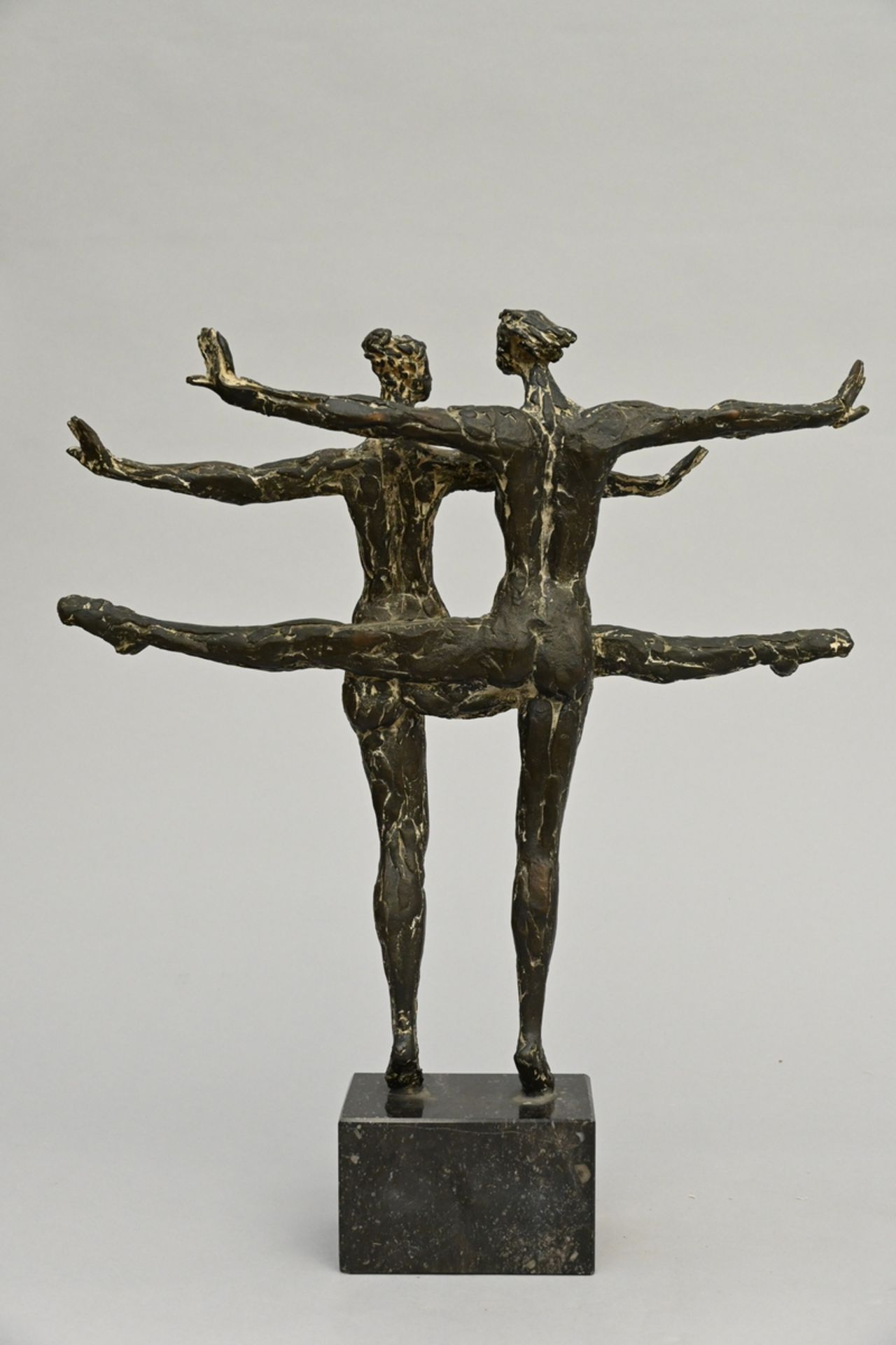 A bronze sculpture 'dancing couple' (h50cm) - Image 3 of 4