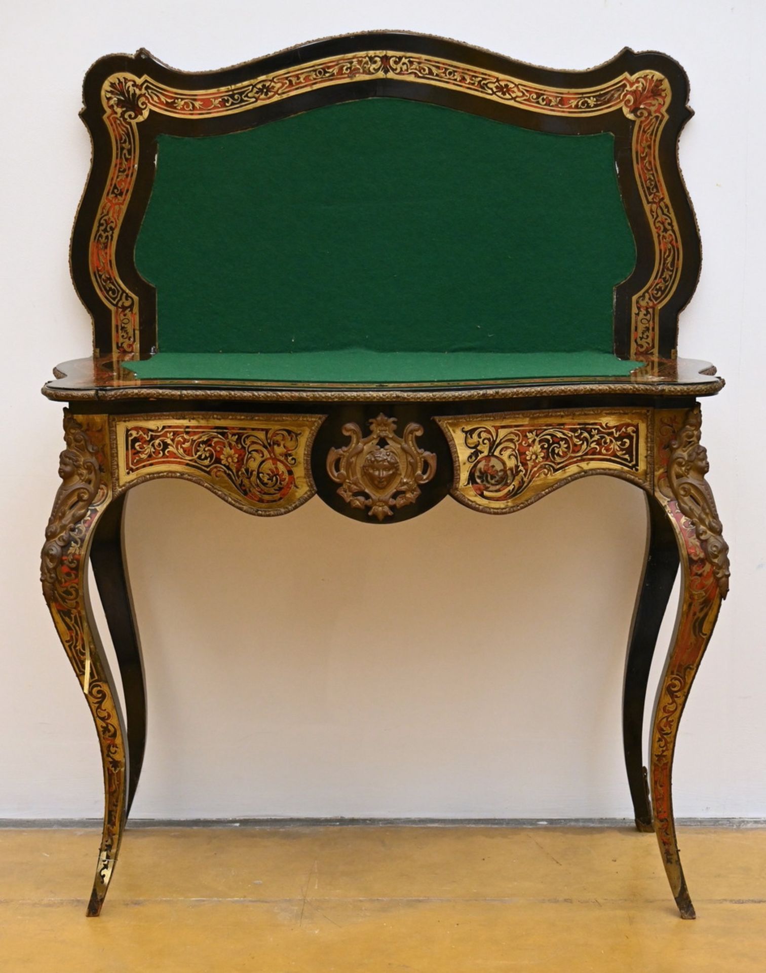 A Napoleon III gaming table in Boulle technique (72x90x46cm) (*) - Image 3 of 4