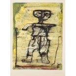 Willem Van Hecke (1968): mixed media 'figure' (51x42cm)