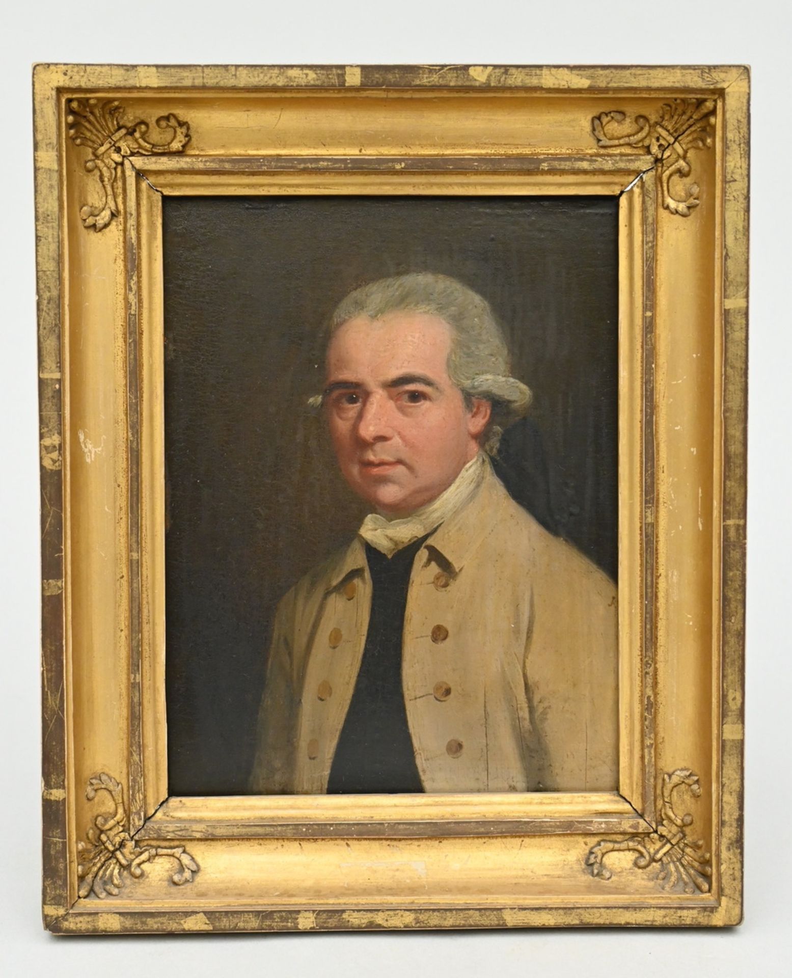 Anonymous (19th century): painting (o/c) 'gentleman's portrait' (20.5x15.5cm) - Image 2 of 4