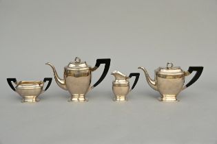 Four-piece silver coffee service, Budapest 835/1000 (bruto1830gr.) (h19cm)