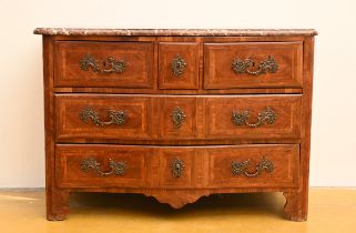 Marquetry commode, 18th century (90x129x65cm)