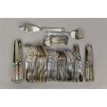 A 12-piece silverplated cutlery set, Wiskemann