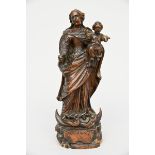 Our Lady and Child in walnut, 17th century (h42cm) (*)