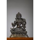 Sino-Tibetan statue in bronze 'bodhisattva', 18th century (h11cm) (*)