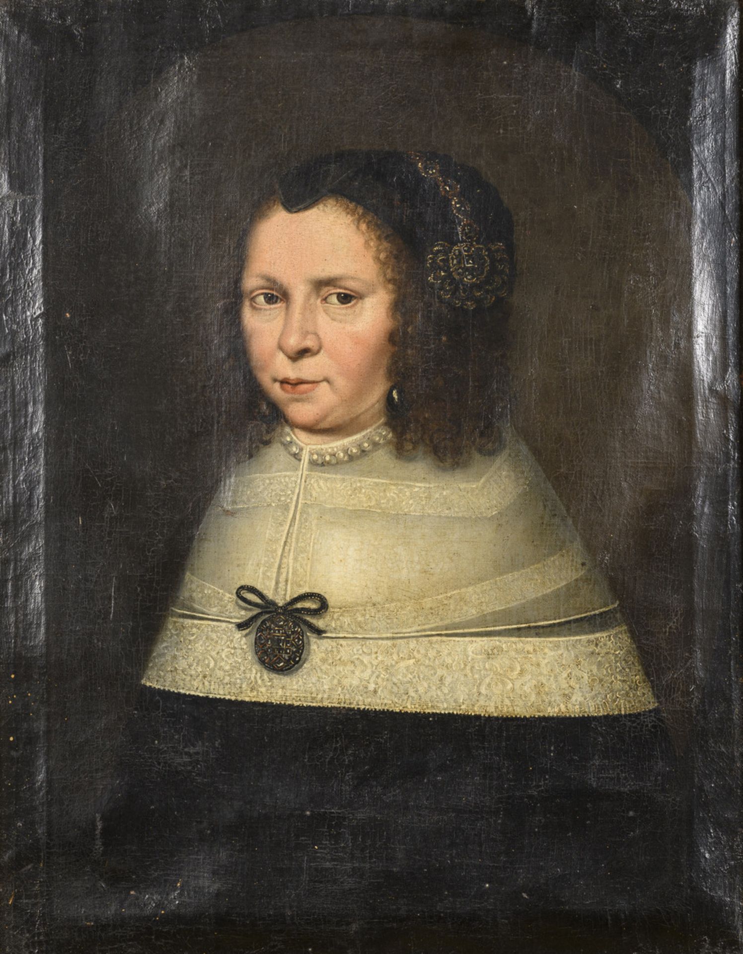 Anonymous (17th century): painting (o/c) 'portrait of a lady' (h69x54cm)
