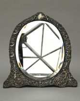 Silver mirror 'Angels', England (57x47cm) (*)