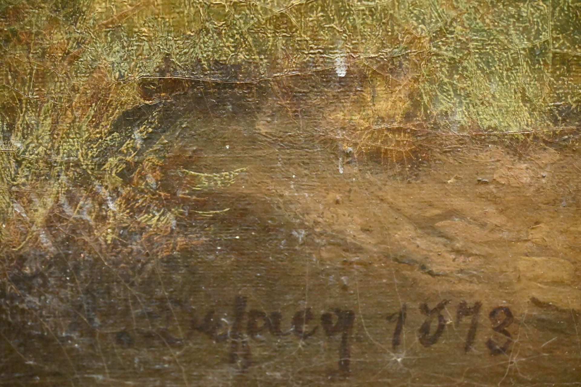 Deforcq: a pair of paintings (o/c) 'sheep' (44x57cm) (*) - Bild 4 aus 4