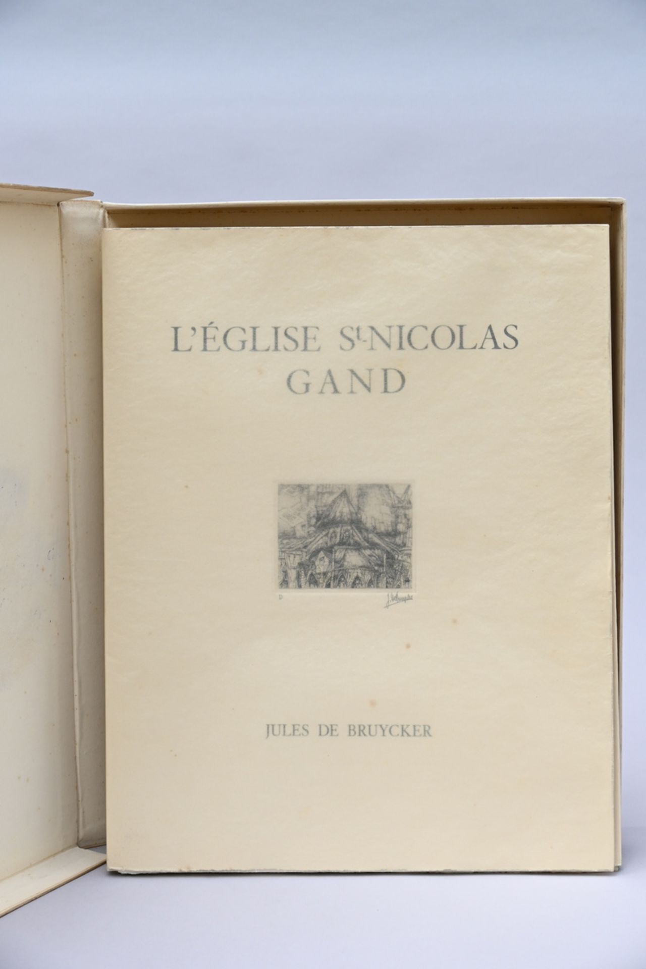 Jules De Bruycker: book 'Èglise Saint-Nicolas' (46x37cm) - Image 2 of 4