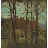 Gustaaf Crommelynck: (o/c) 'rural view' (53x50cm)