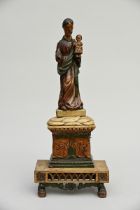 A wooden sculpture 'Saint Joseph' (h56cm) (*)