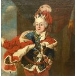 Anonymous (18th century): painting (o/c) 'portrait of a young emperor Joseph II' (80x80cm)