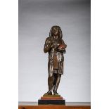 …mile-Louis Picault: a rare bronze 'the Egyptian scribe' (h52cm)