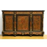 A large Napoleon III sideboard with boulle inlaywork, 19th century (113x190x42cm) (*)