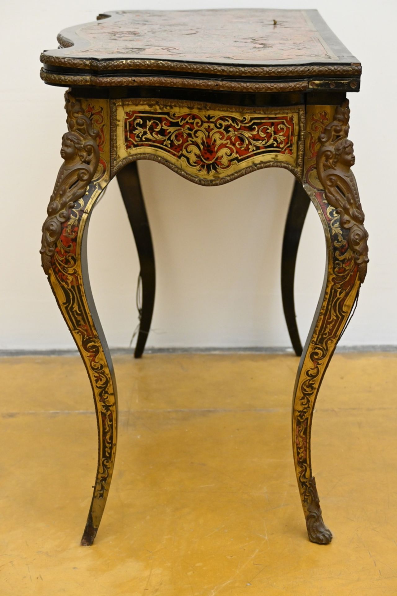 A Napoleon III gaming table in Boulle technique (72x90x46cm) (*) - Image 4 of 4