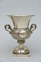 Silver vase, 19th century (h24.5cm) (574grams)