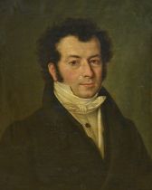 Narcisse Garnier (1827): painting (o/c) 'men's portrait' (61x49cm)