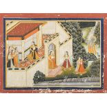 Indian miniature 'Maharaja in his harem' (36.5x27cm) (*)