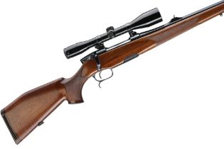 STEYR MANNLICHER A 6.5 X 57mm STUTZEN LUXUS  BOLT ACTION RIFLE WITH SCHMIDT AND BENDER 6 X 42 SCOPE