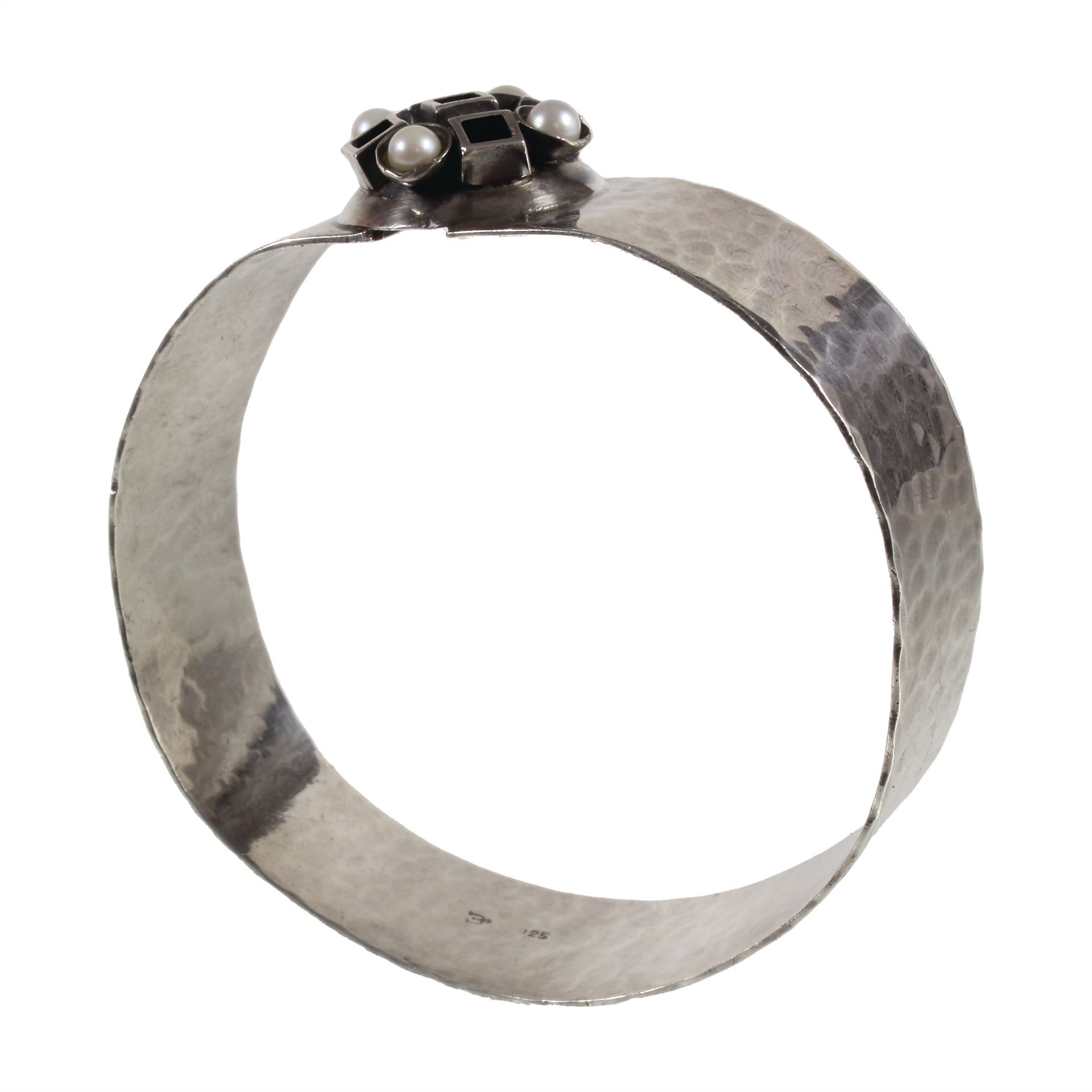 bangle, silver 925/000, signed, OTTO WEYMANN, - Image 2 of 2