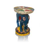 TABOURET BAMILEKE / BAMOUN (XXème Siècle) - CAMEROUN.