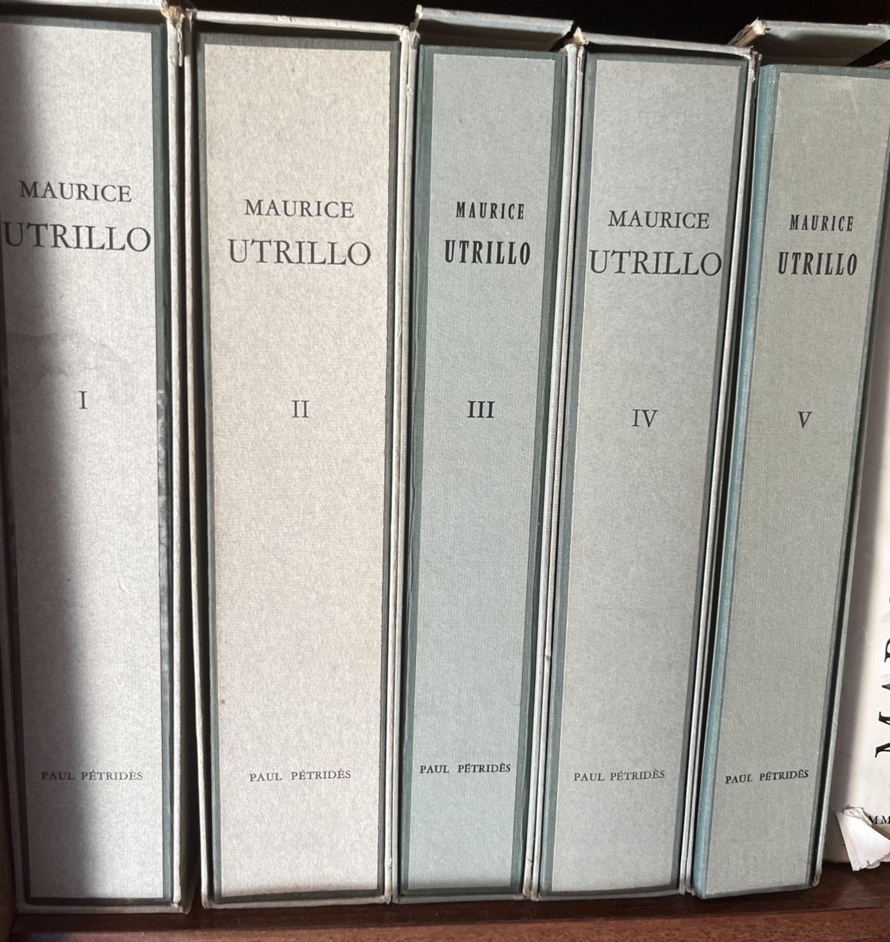 [MAURICE UTRILLO]. L'Œuvre Complet de Maurice Utrillo Volume I à V. Paul Pétridès Editeur, Paris 196