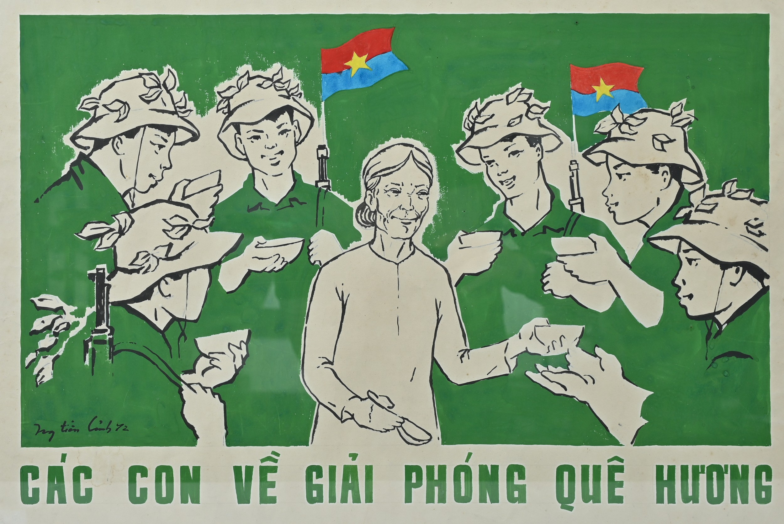 NGUYEN TIEN CANH (Vietnamese, 20th Century) - 'The Children Returned to Liberate Their Homeland', - Image 3 of 4