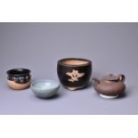 FOUR CHINESE CERAMIC ITEMS, SONG DYNASTY AND LATER