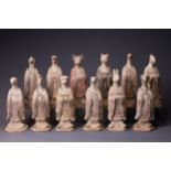 A RARE COMPLETE SET OF CHINESE ZODIAC FIGURES, OXFORD TL TESTED, TANG DYNASTY (618-907AD). Twelve