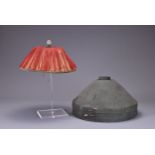 CHINESE MANDARIN'S SUMMER HAT WITH BOX, Qing dynasty, with fifth rank rock crystal finial, conical