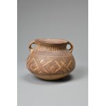 A FINE CHINESE NEOLITHIC MACHANG PHASE PAINTED POTTERY JAR, MACHANG PHASE (c.2300 – 2000 BC). Made