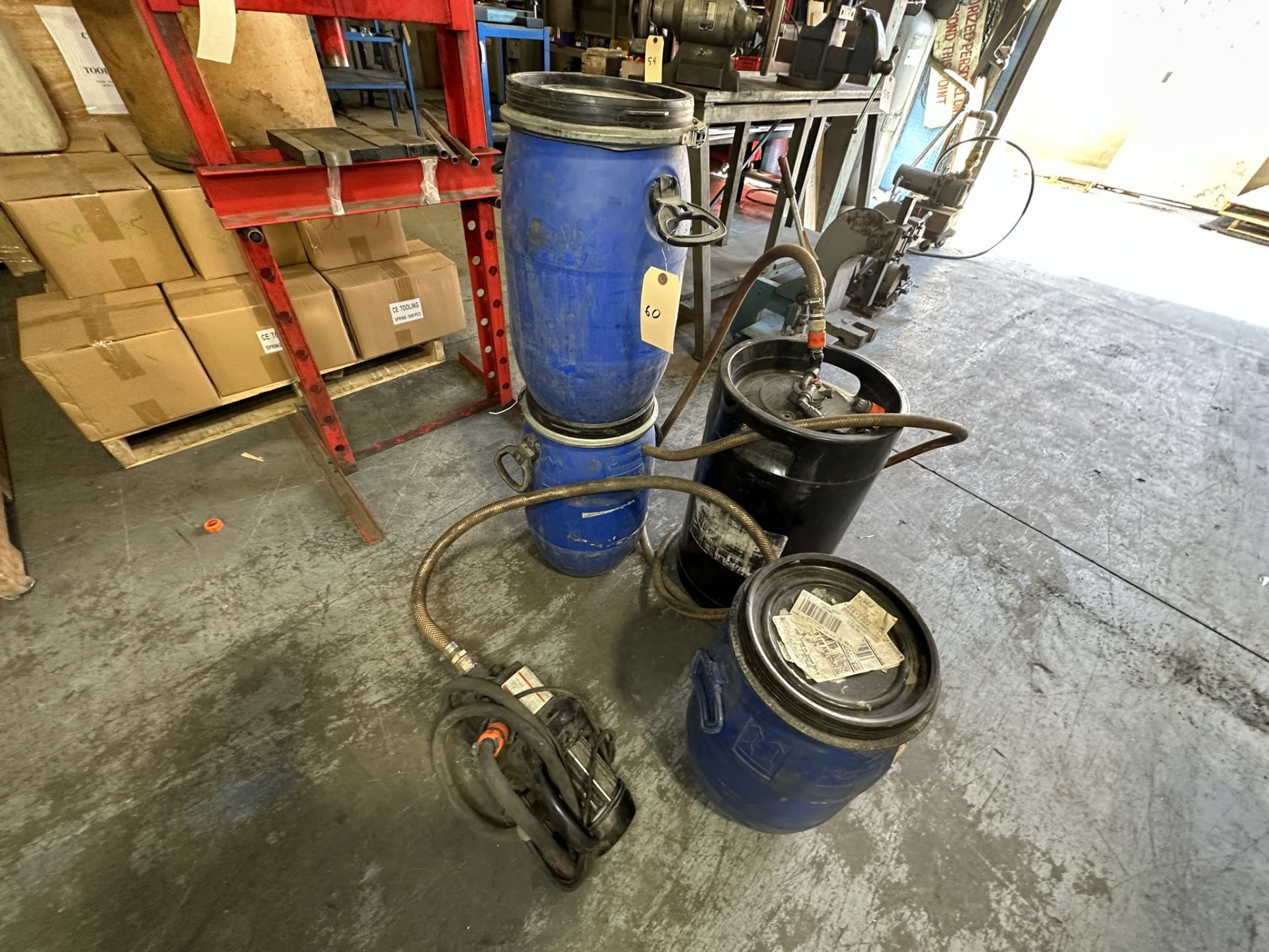 Wire edm Discharge Pump and containers