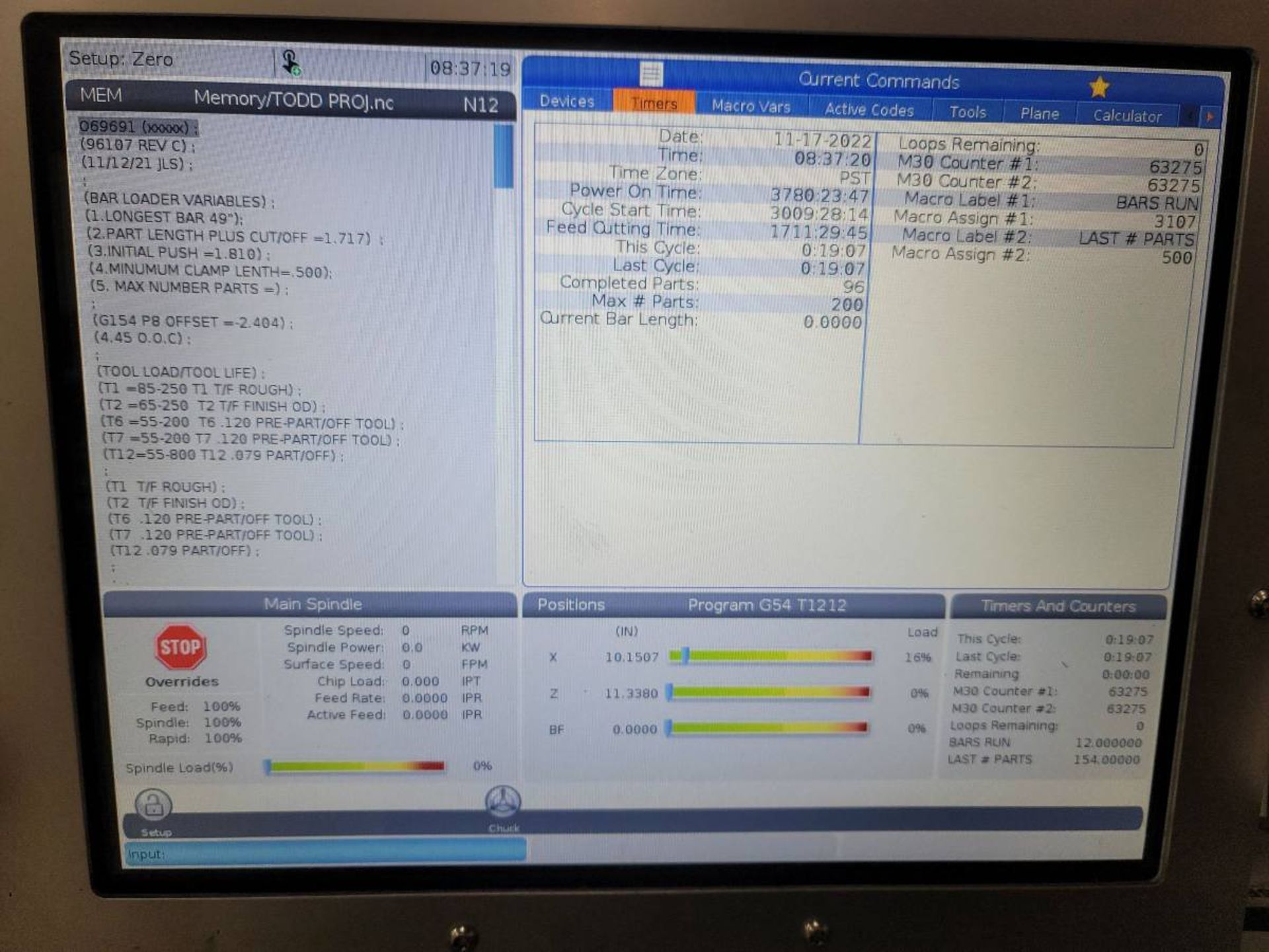 2021 HAAS ST-10 CNC Turning Center with Parts Catcher/Tool Presetter/ Bar Feeder - Image 3 of 8