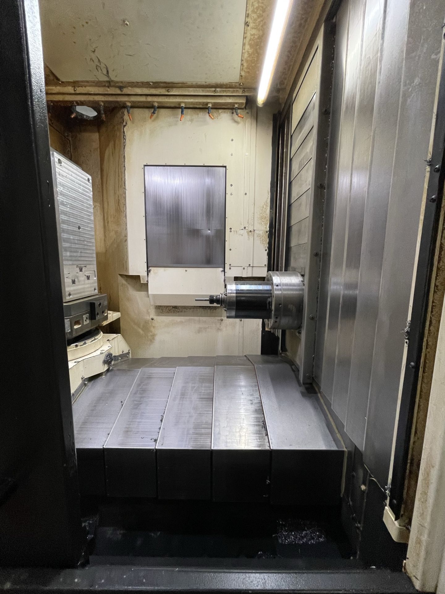 2013 Hyundai WIA HS4000i 4-Axis Horizontal Machining Center with Pallet Changer *1643 Cutting Hours* - Image 10 of 25