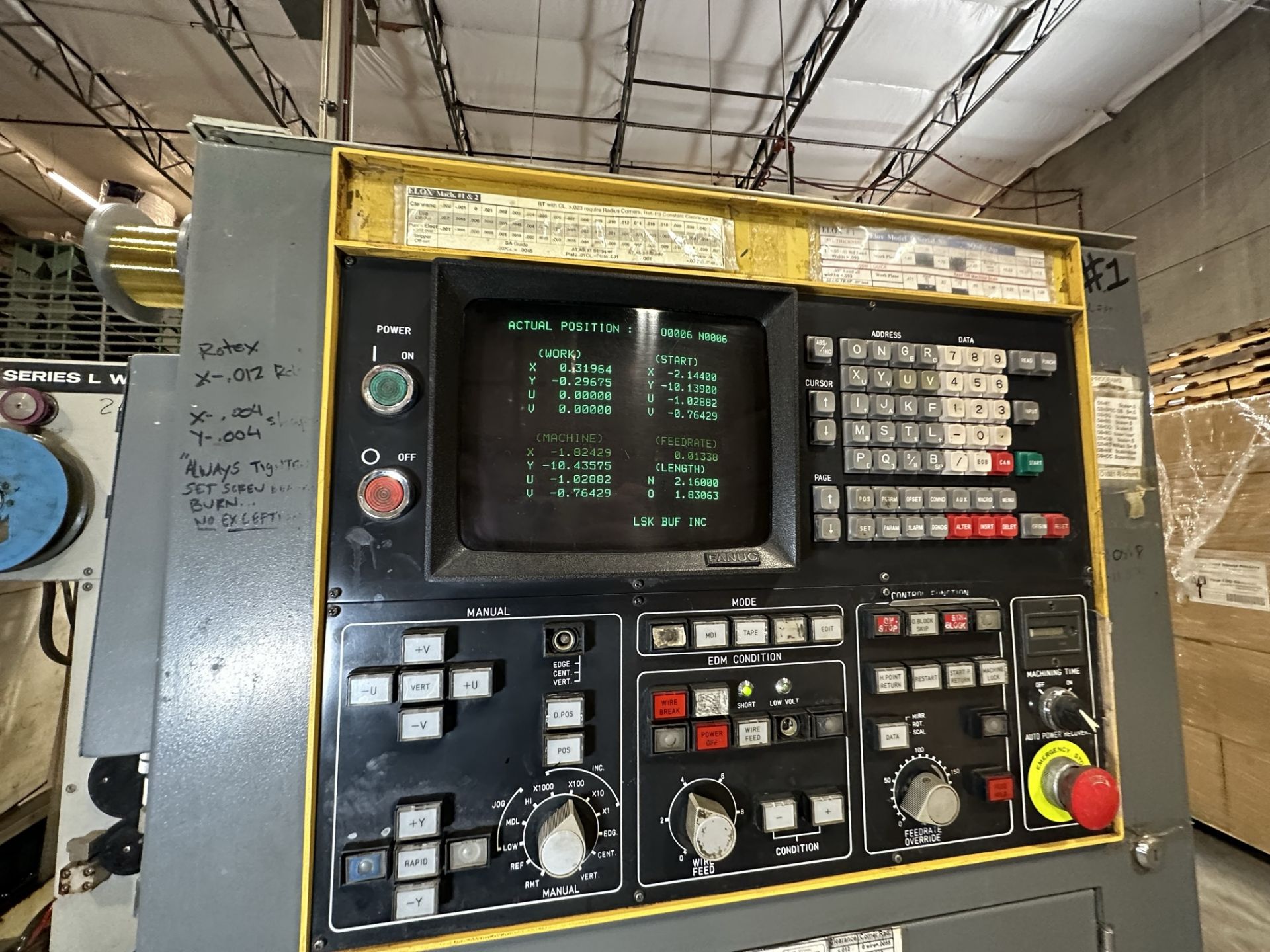 Elox-Fanuc Series L Wire Cut EDM - Image 3 of 5