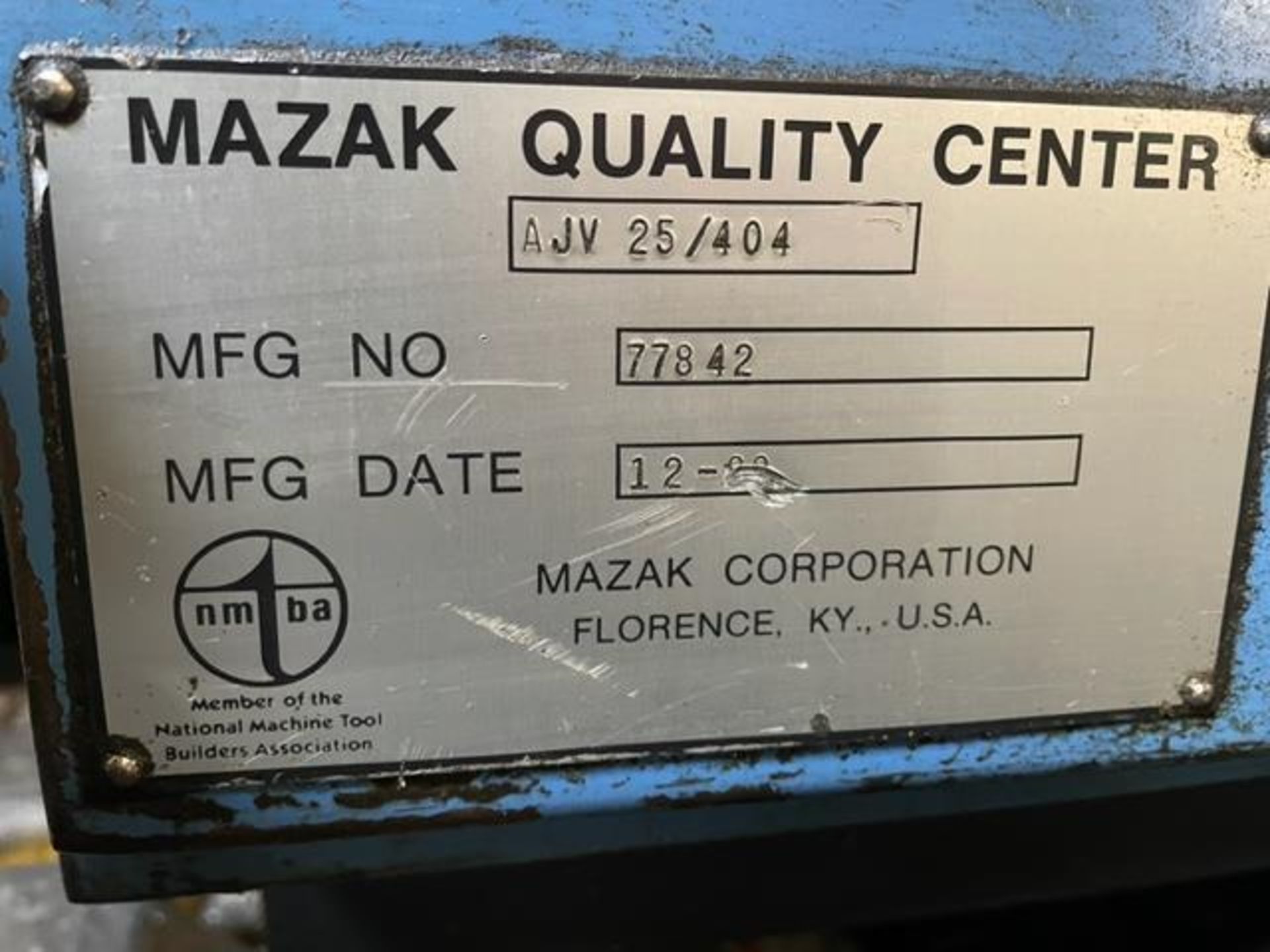 1989 MAZAK AJV 25/404 CNC Dual Column Machining Center - Image 4 of 4