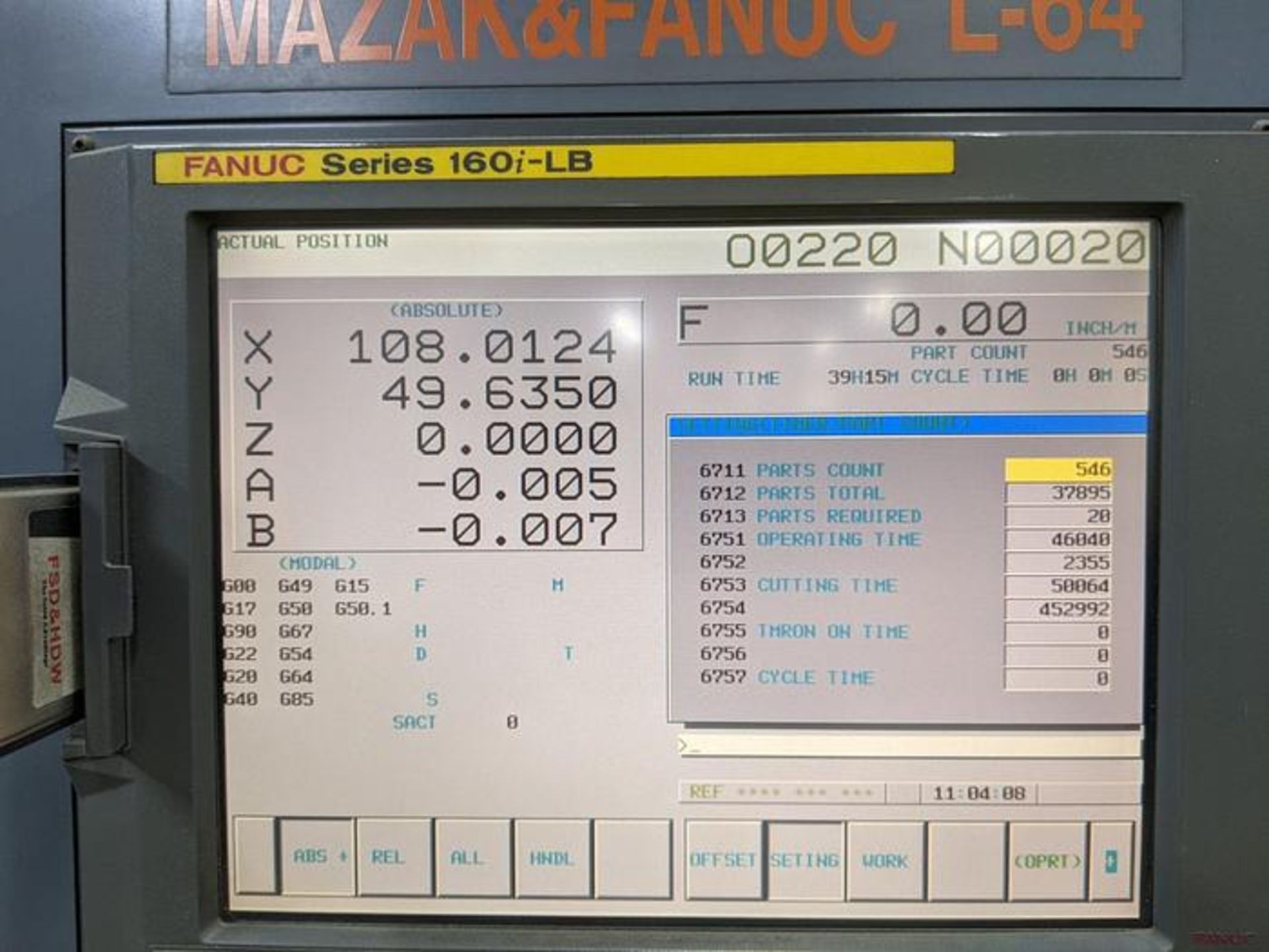 2004 MAZAK Space Gear-48 MK II 5-Axis 2500 Watt CO2 Laser - Bild 12 aus 17