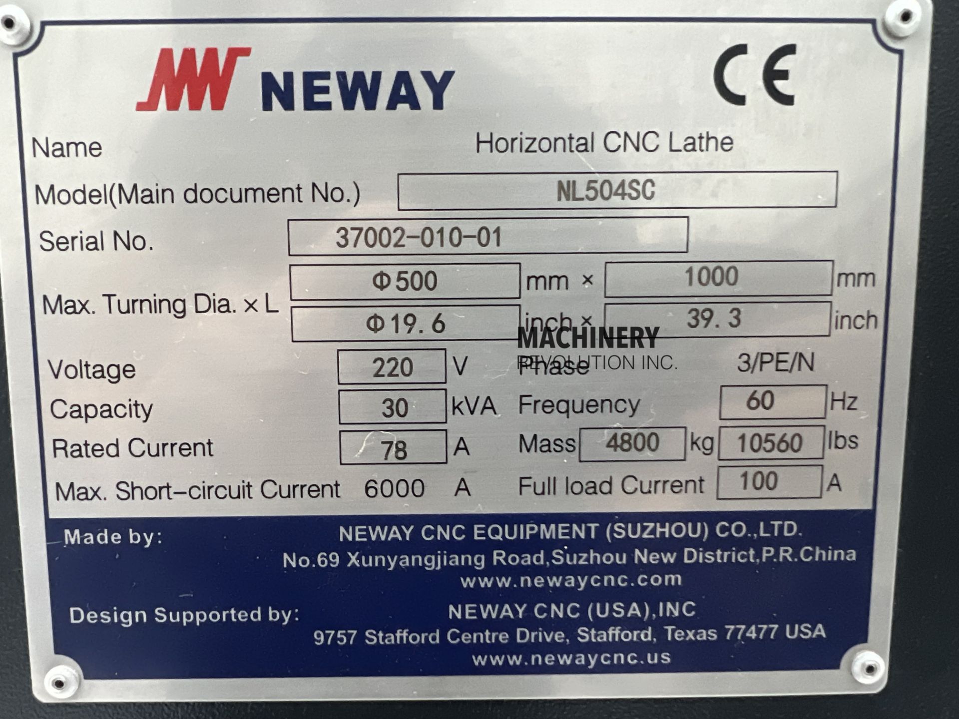 2021 Neway NL504SC CNC Lathe - Bild 13 aus 13