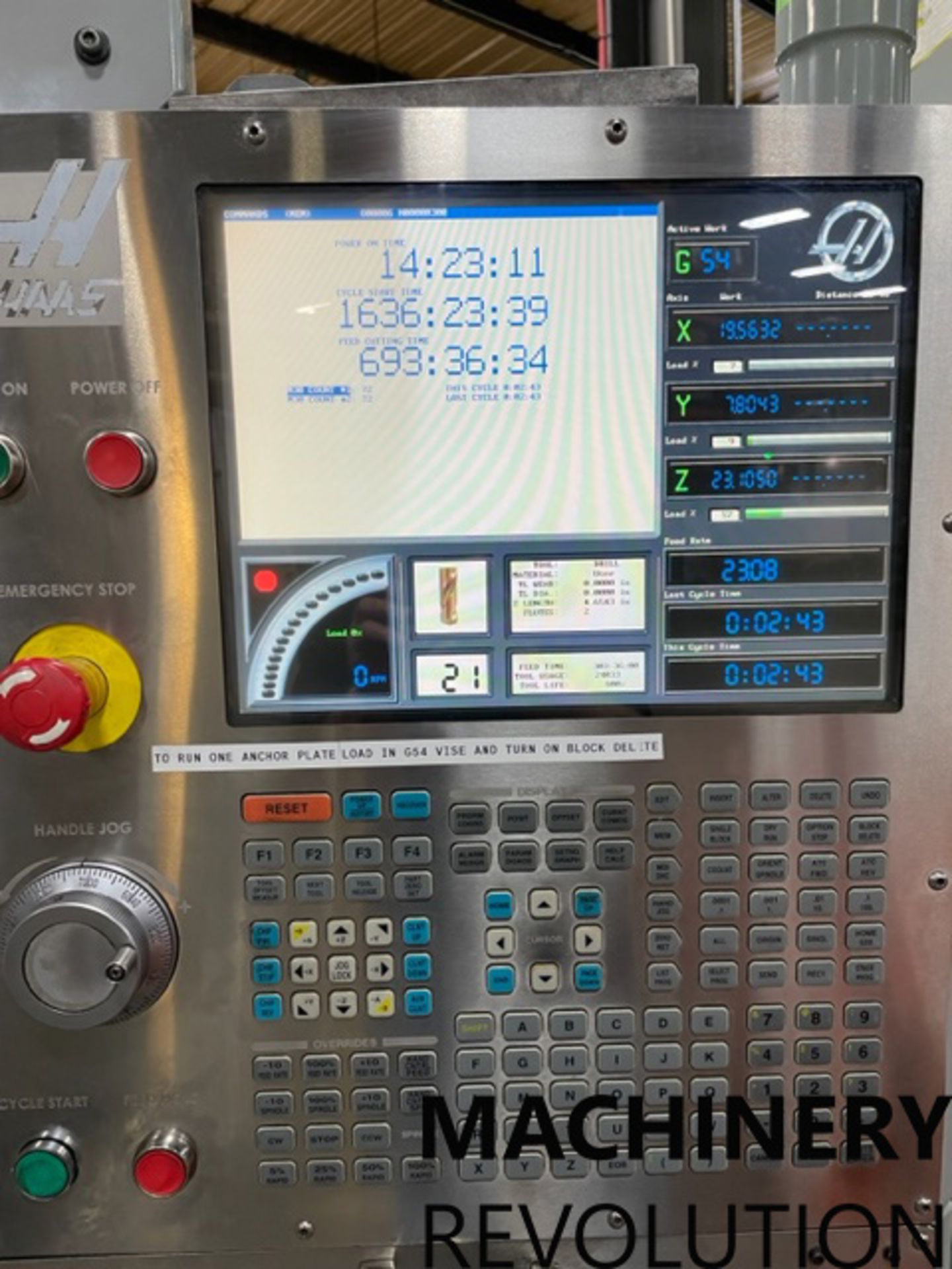 2006 HAAS VF-3SS 4-Axis 12,000 RPM CNC Vertical Machining Center ***Low Hours*** - Bild 6 aus 25