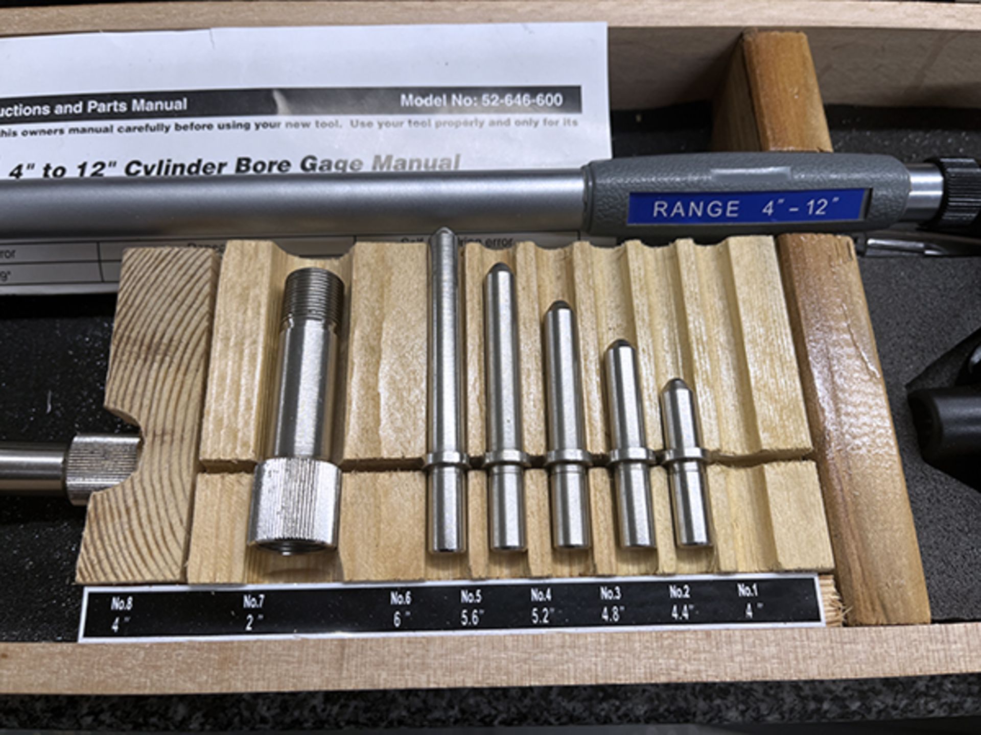 4-12" Fowler Bore Gage Set - Image 3 of 7