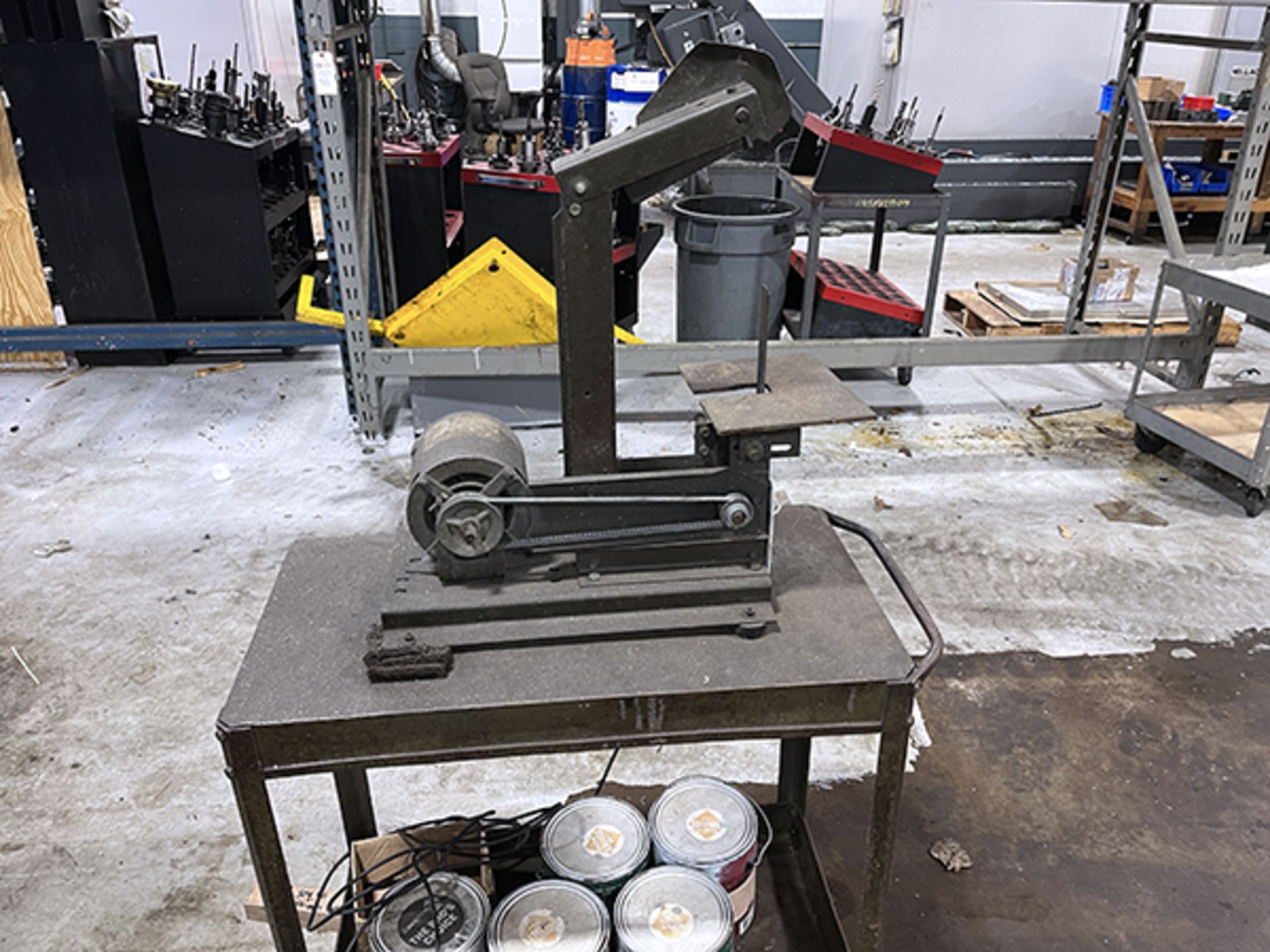 1" Belt Sander on Rolling Cart