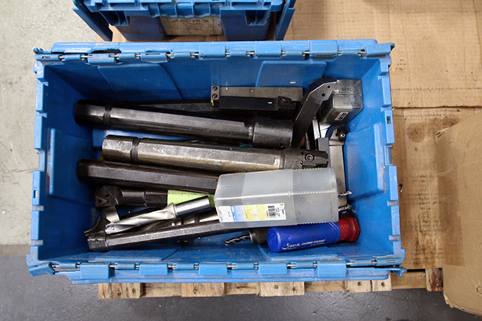 Bin of Misc. Drill Bits, and Boring Bars