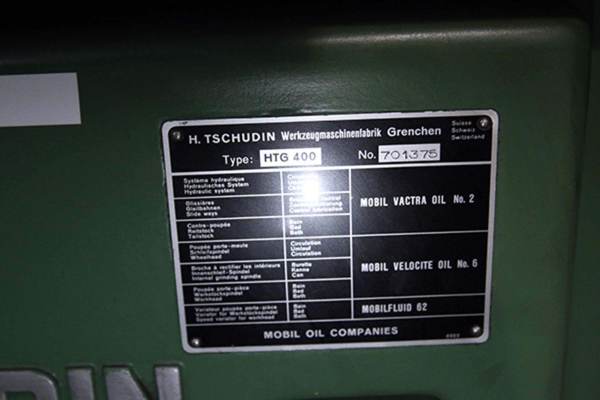 H. Tschudin HTG 400 OD Cylindrical Grinder - Image 10 of 10