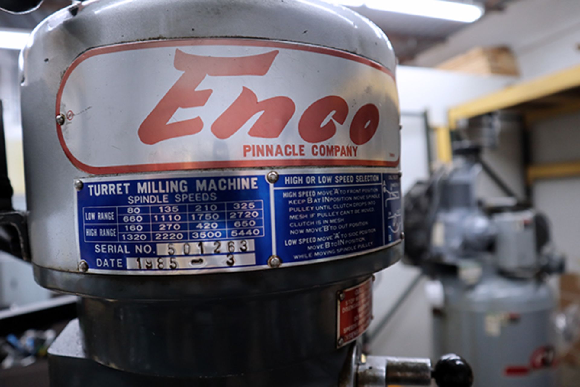 Enco Vertical Milling Machine - Image 10 of 12