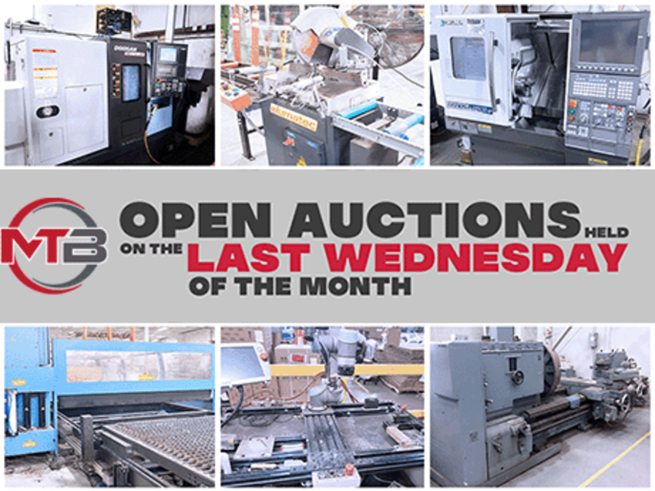 Monthly Multi-Facility CNC & Fab No Reserve Auction