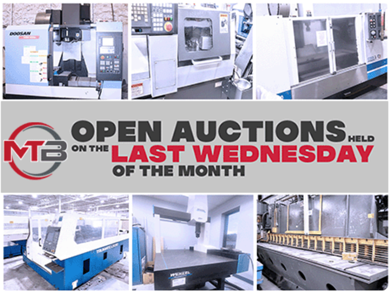Monthly Multi-Facility CNC & Fab No Reserve Auction