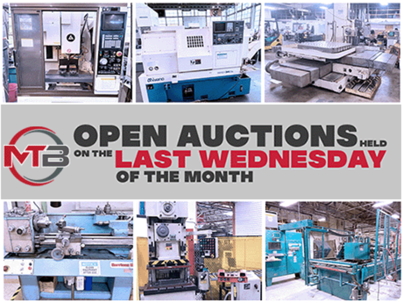 Monthly Multi-Facility CNC & Fab No Reserve Auction