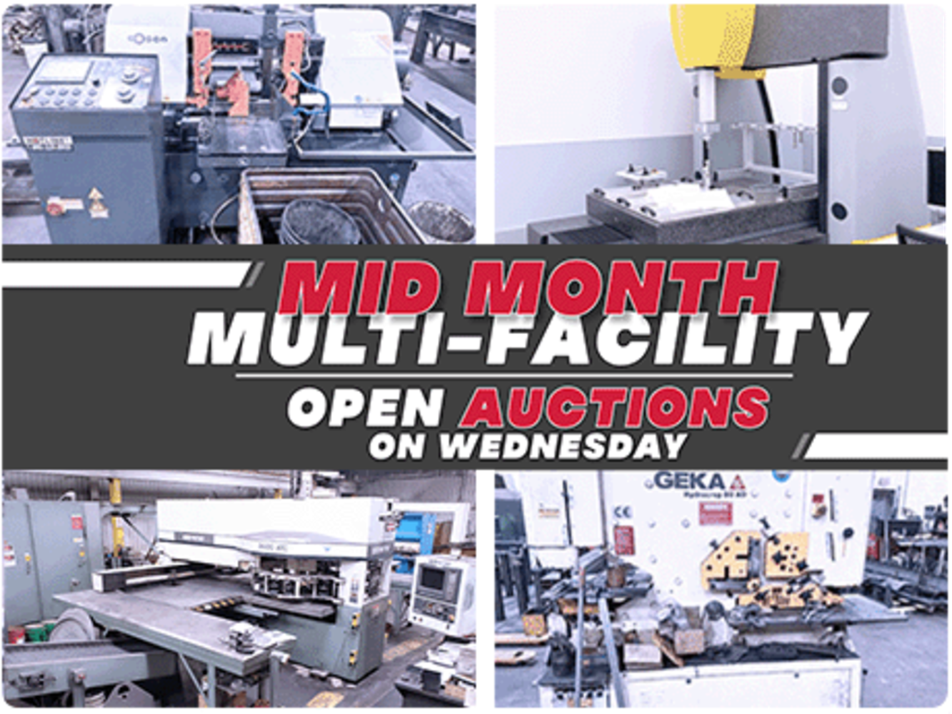 Mid-Month Multi-Facility CNC & Fab No Reserve Auction