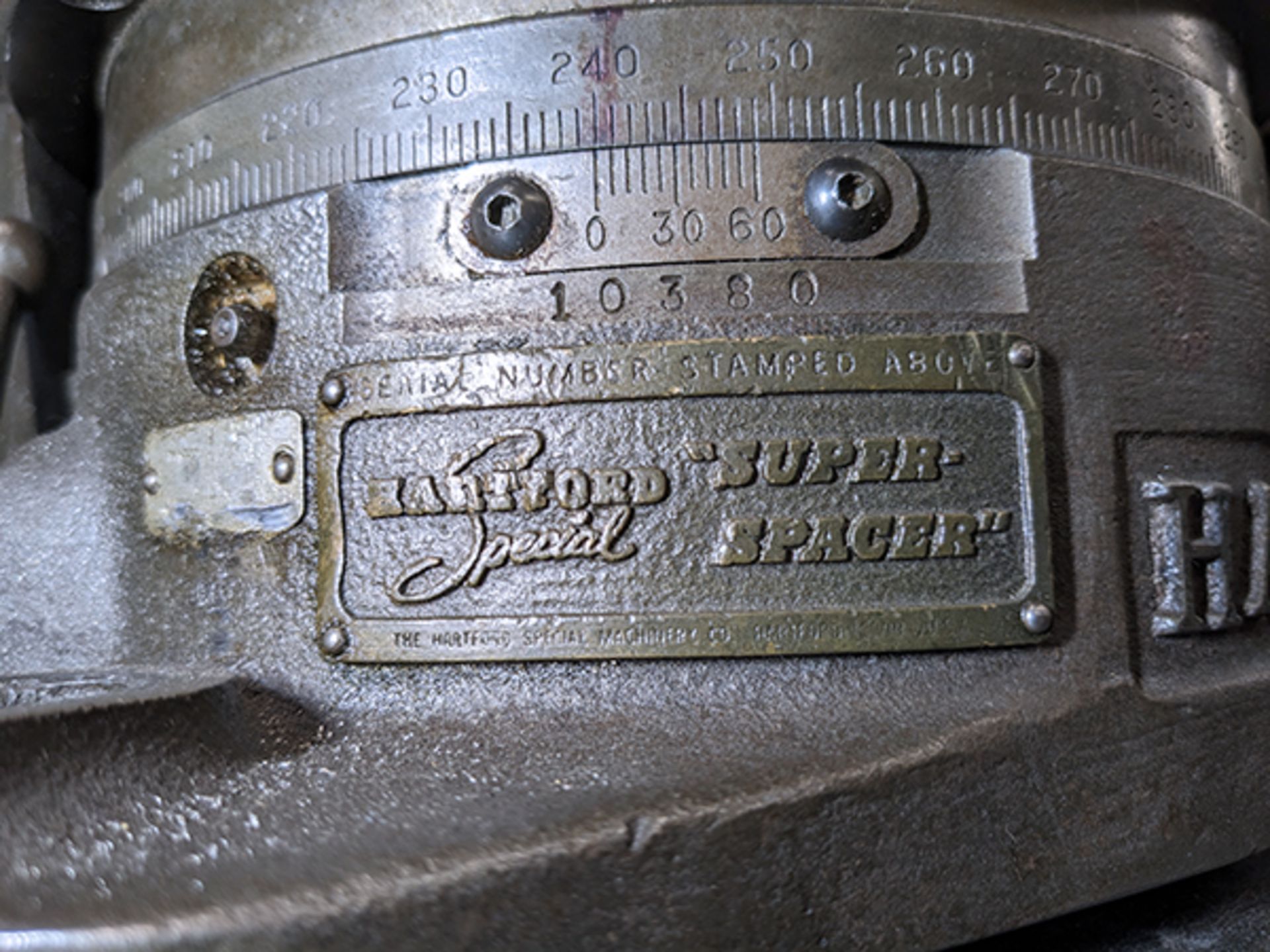 Hartford Super Spacer 10" Indexing Rotary Table - Image 6 of 6
