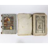 Folder and photos by Oscar Hooge (Middelkerke restoration) + antiquarian book from his studio